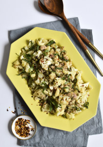 Sauteed Cauliflower with Tuna, Capers and Herbs - The New Baguette