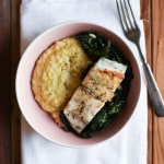 Seared Barramundi with Creamy Polenta and Garlicky Kale | The New Baguette