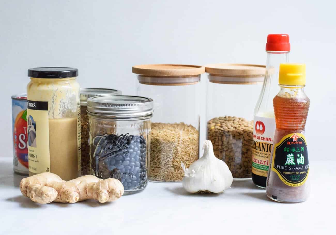 Vegan Pantry Staples for a Well-Stocked Kitchen (Plus, a Printable List!) | The New Baguette #vegan #pantry #pantrystaples #healthypantry