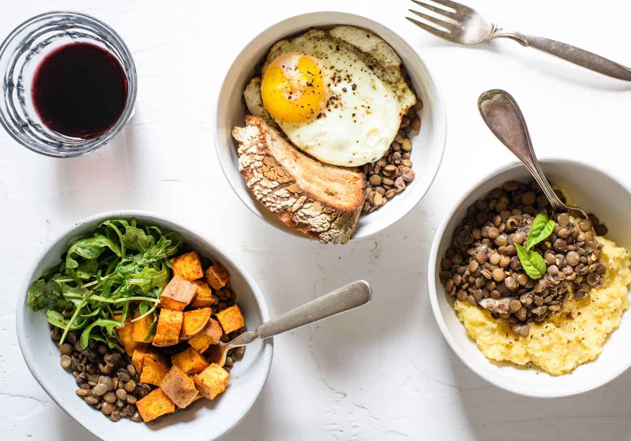 The Easiest Braised Lentils with Red Wine | The New Baguette #vegetarian #glutenfree #redwine #lentils #healthyrecipes