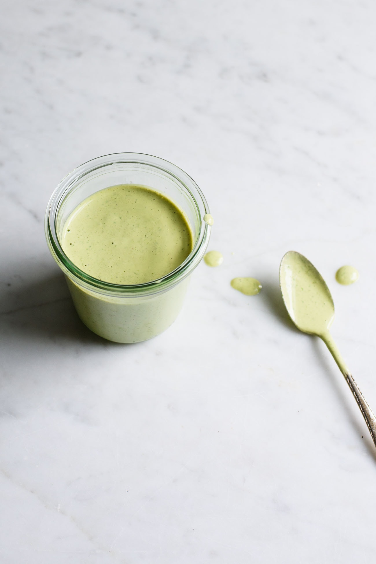Creamy cilantro-lime tahini dressing recipe