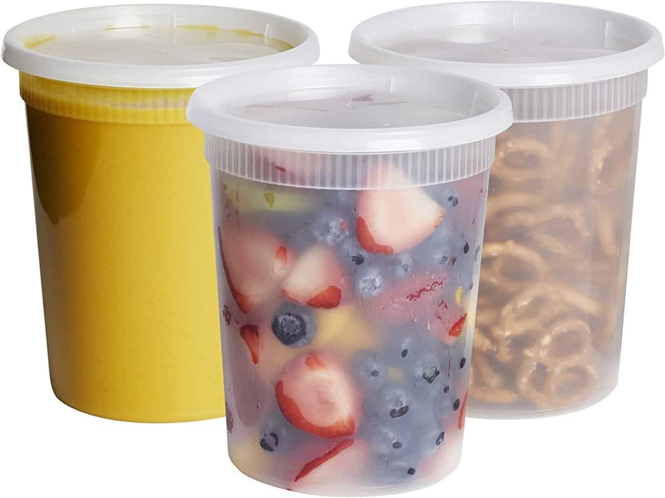 Plastic quart containers