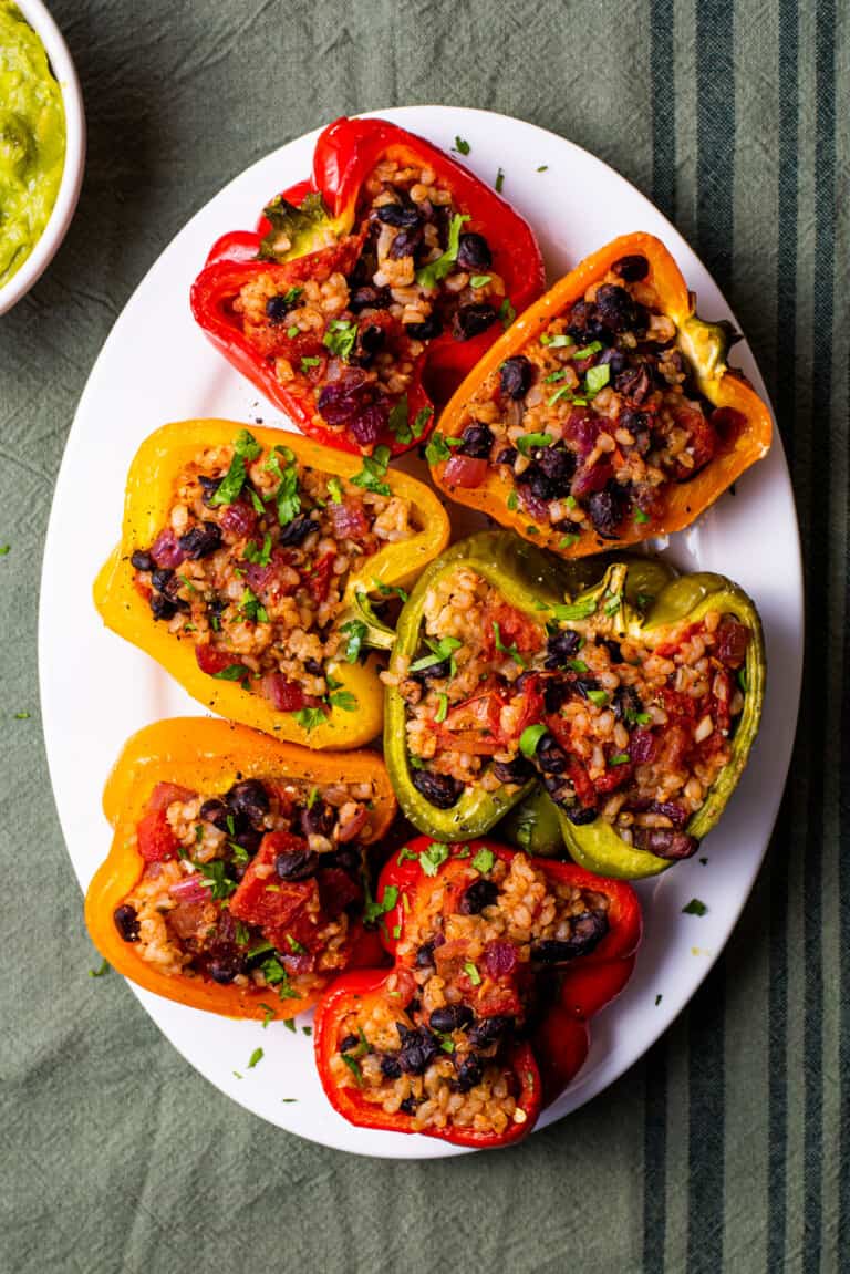 Vegan Mexican Stuffed Peppers - The New Baguette