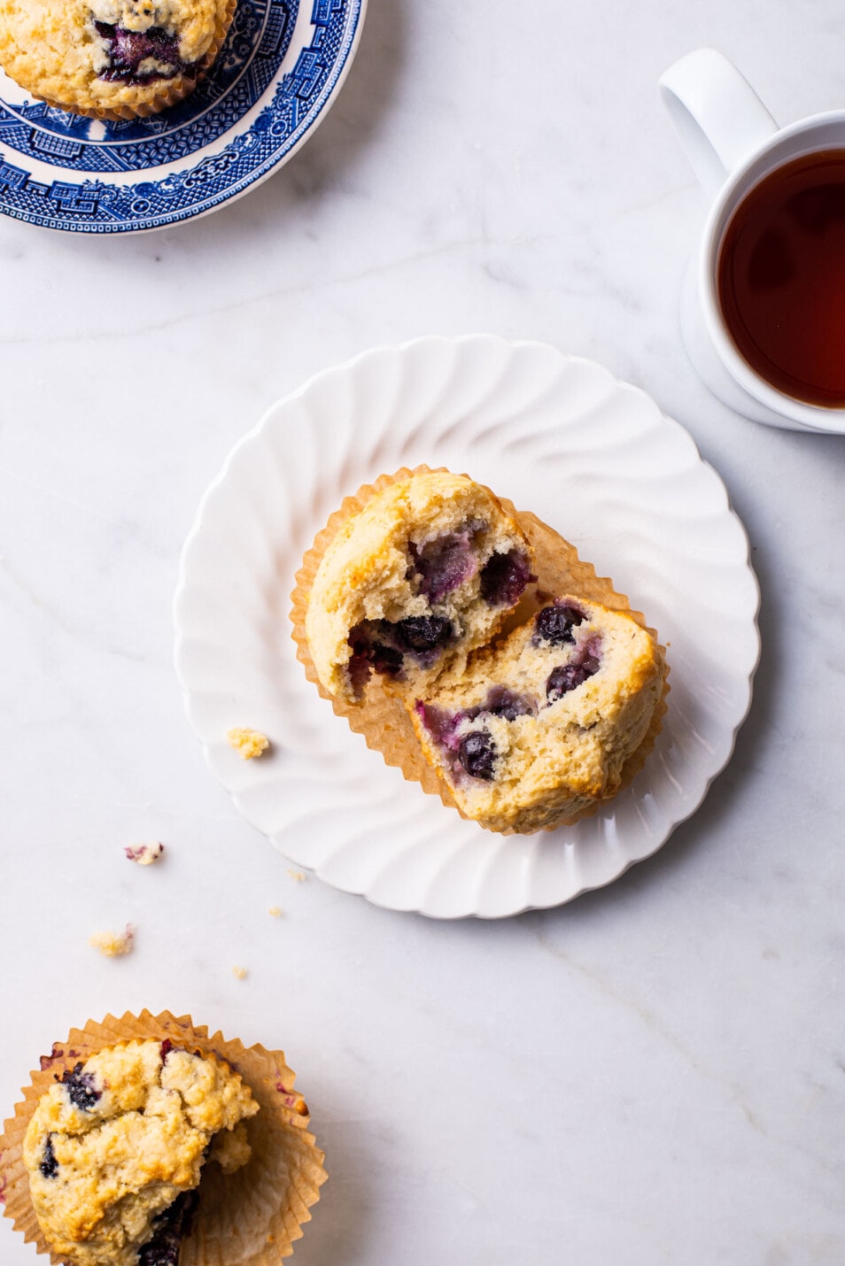 The BEST Vegan Blueberry Lemon Muffins - The New Baguette