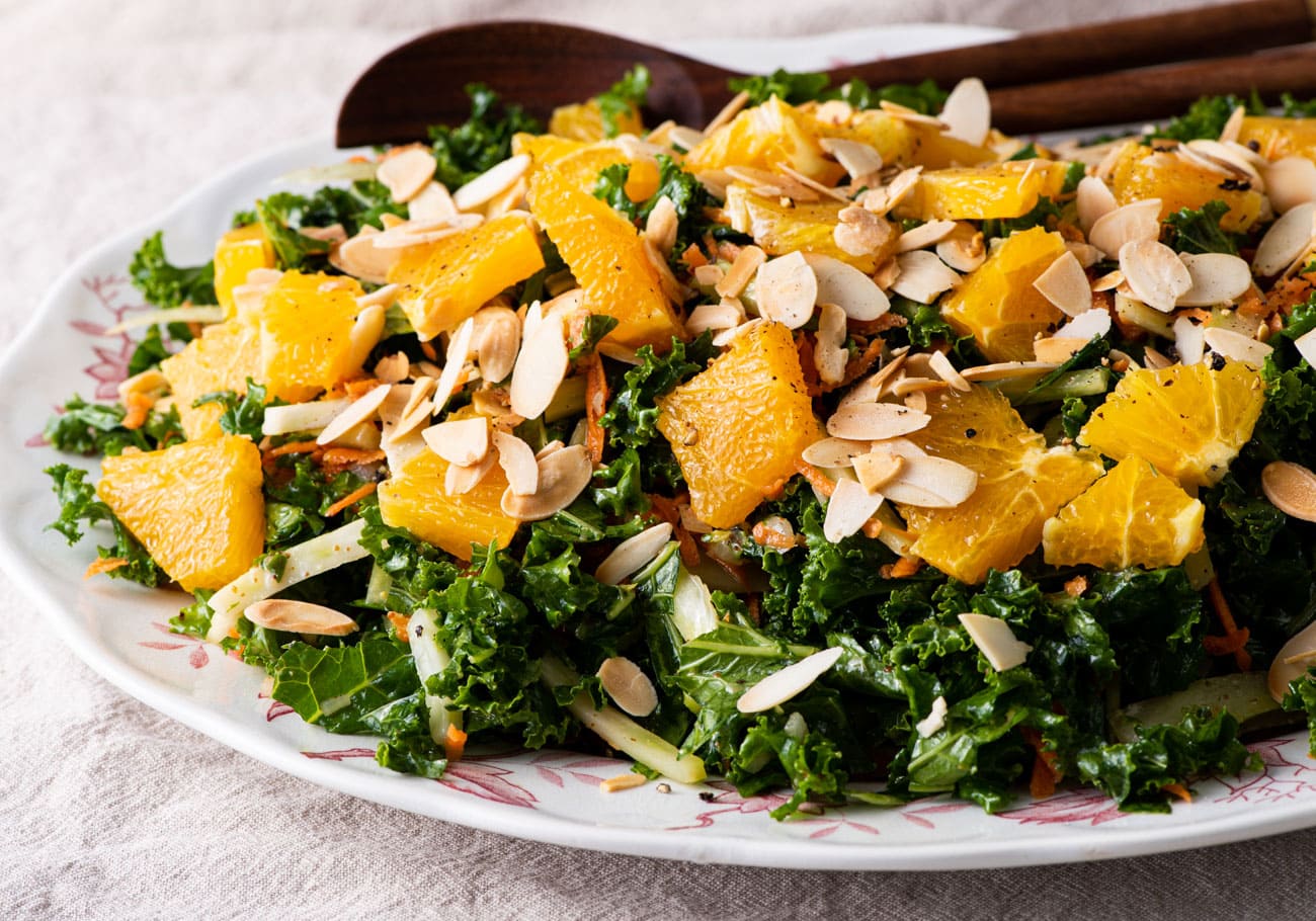 Kale Fennel Salad with Oranges and Almonds The New Baguette