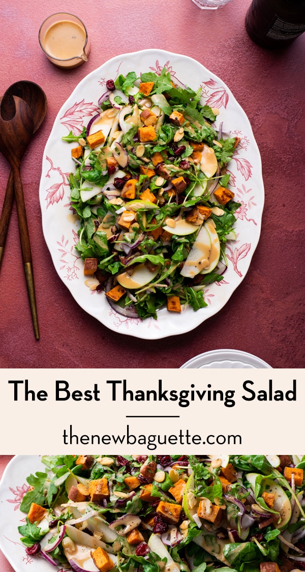 Best Thanksgiving Salad (Arugula Sweet Potato Salad with Apples)