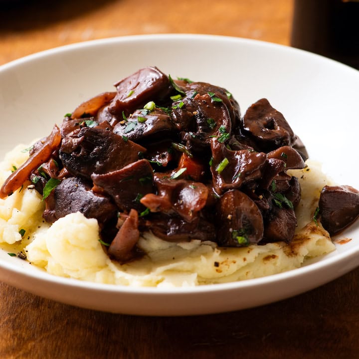 mushroom bourguignon